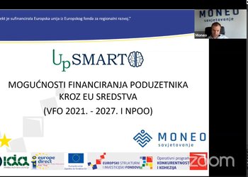 Uspješno održana radionica na temu „Mogućnosti financiranja poduzetnika kroz EU sredstva (VFO 2021. 